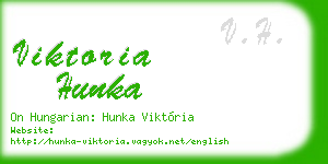 viktoria hunka business card