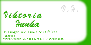 viktoria hunka business card